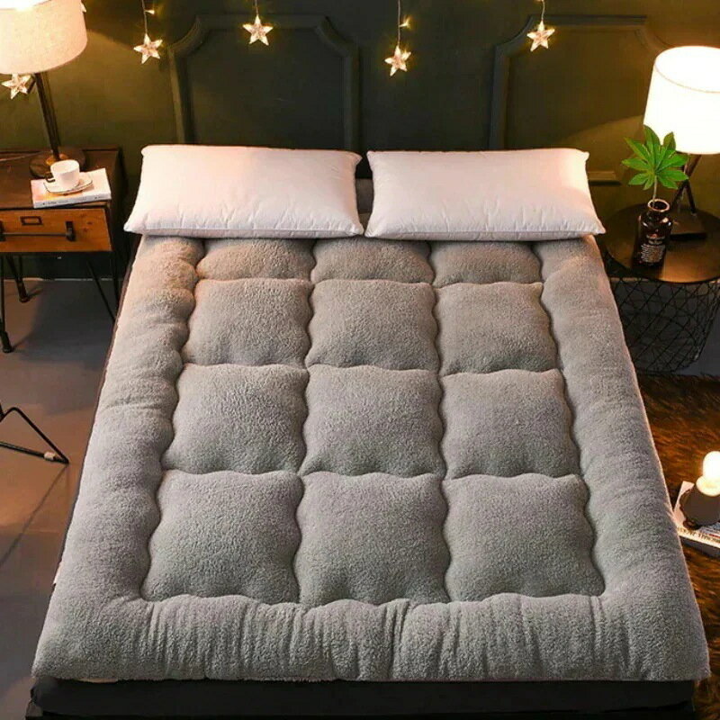 厚敷布団 敷きパッド 厚さ10cm 丸洗いK シングル フランネル 敷きパッド なめらか 通気性 体圧分散 腰痛対策