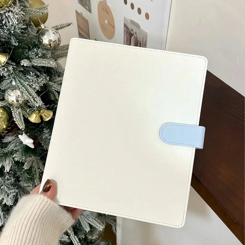 H009新作入荷 クリアラメバインダー 透明ラメバインダー 韓国 手帳 A5 ファイル 収納 チェキ 写真 シー..