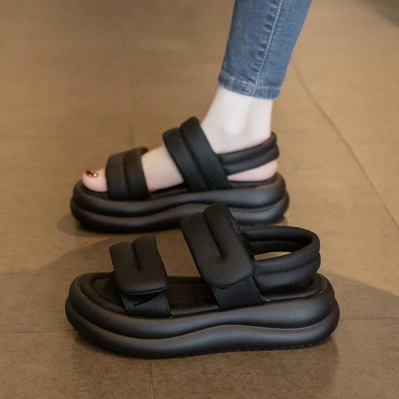 2025 夏 サンダル レディース 厚底サンダル カジュアル 通気 ビーチサンダル サンダルスリッパ スポーツサンダ 靴 人気 ファッション