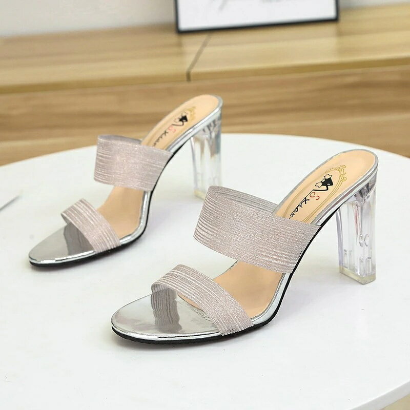 【3日以内出荷】厚底サンダル ハイヒール ミュール レディース 外出用 2025夏 新作 韓国風 使いやすい おしゃれ セクシー ストラップ ブロックヒール