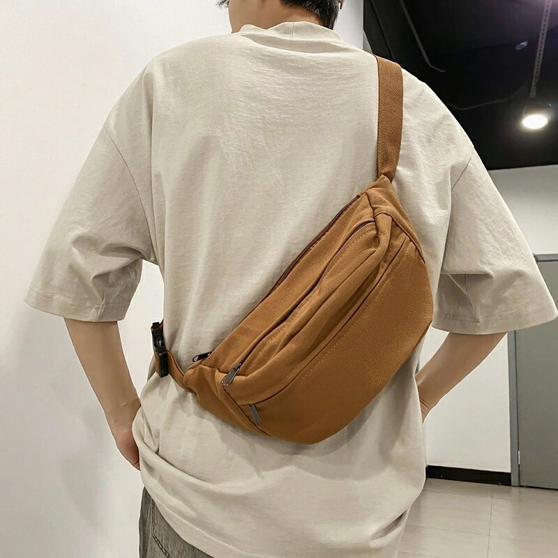 ボディバッグシンプルなクロスボディ小型バッグ 女性大容量チェストバッグ メンズスポーツモデルカジュアルショルダーバッグ クロスボーダートレンド無地バックパック