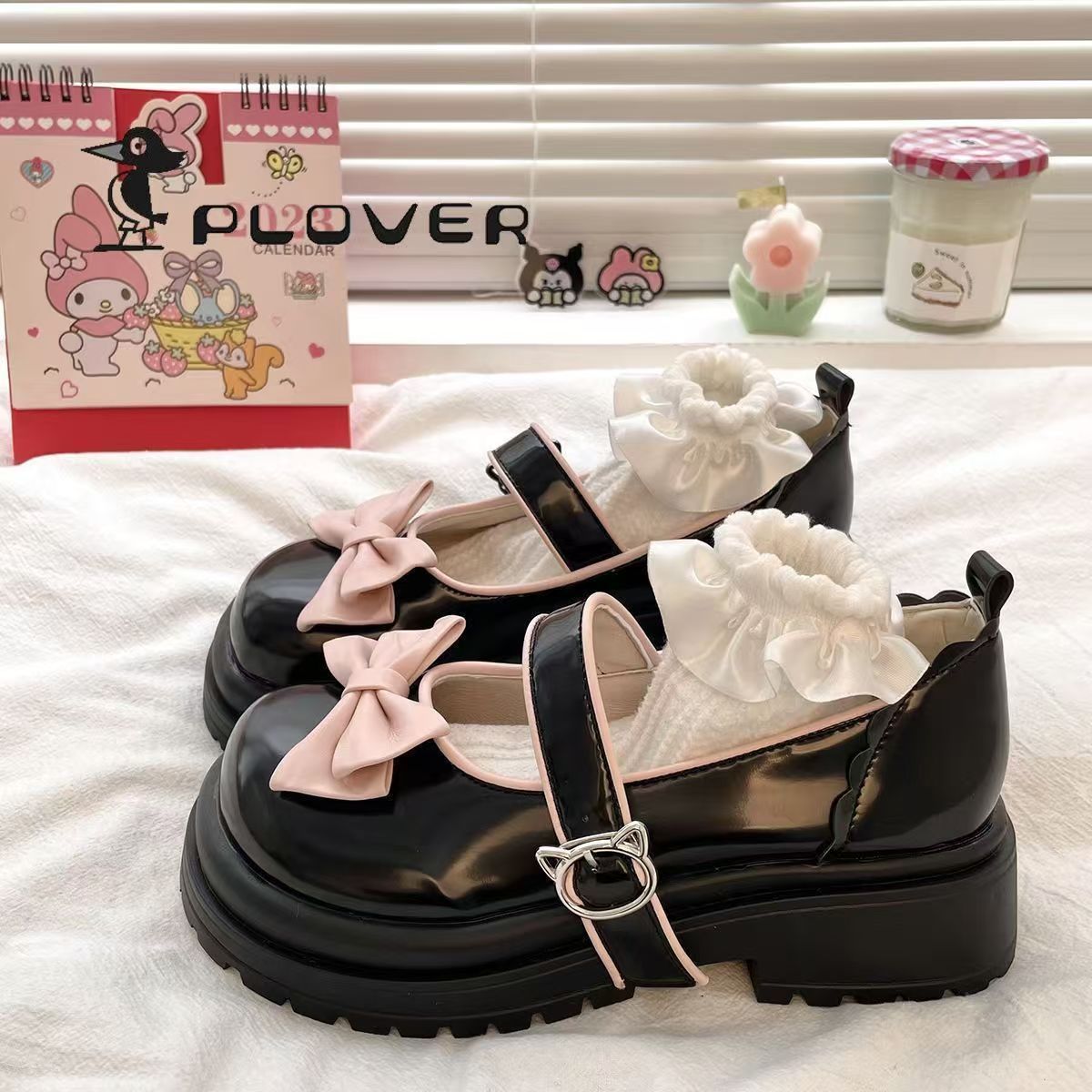 小柄で甘いリボンのマドレーヌ靴女秋学院風スカートjk小革靴単靴