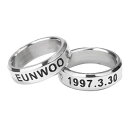 TR チャウヌ EUNW リング 指輪 ネックレス紐付き アクセサリーおしゃれな指輪革製のベルトネックレスプレゼント用布袋