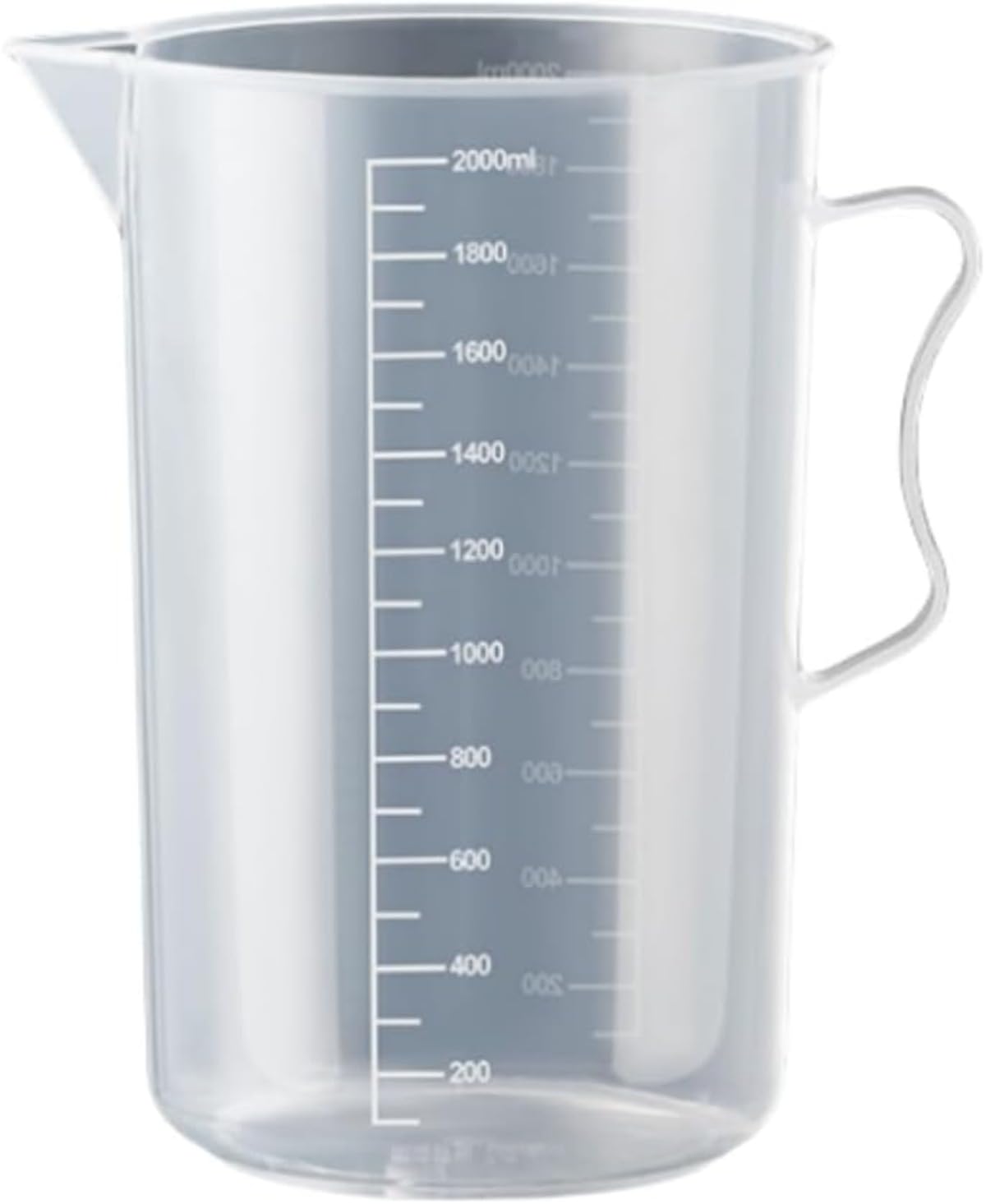 2000/1000Ml PC計量 ピッチャー- 大 プラスチック 計量 カップ 水 ピッチャー ジャグ 混合 ピッチャー ..