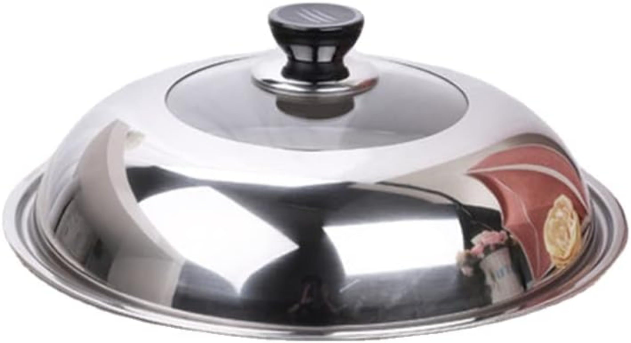 鍋蓋ステンレス鋼鍋蓋カバー強化ガラス中華鍋蓋キッチン大型交換用鍋蓋 鍋のふた 家庭用炒め物 フライ..