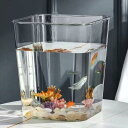 金魚鉢 水槽 飼育水槽 プラスチック テラリウム 透明アクリル 観葉植物 インテリア 容器 テーブル アクアリウム ボウル 水培 大容量 おしゃれ メダカ 鉢 インテリア 花瓶 (楕円形(31.5*14*28.5cm))