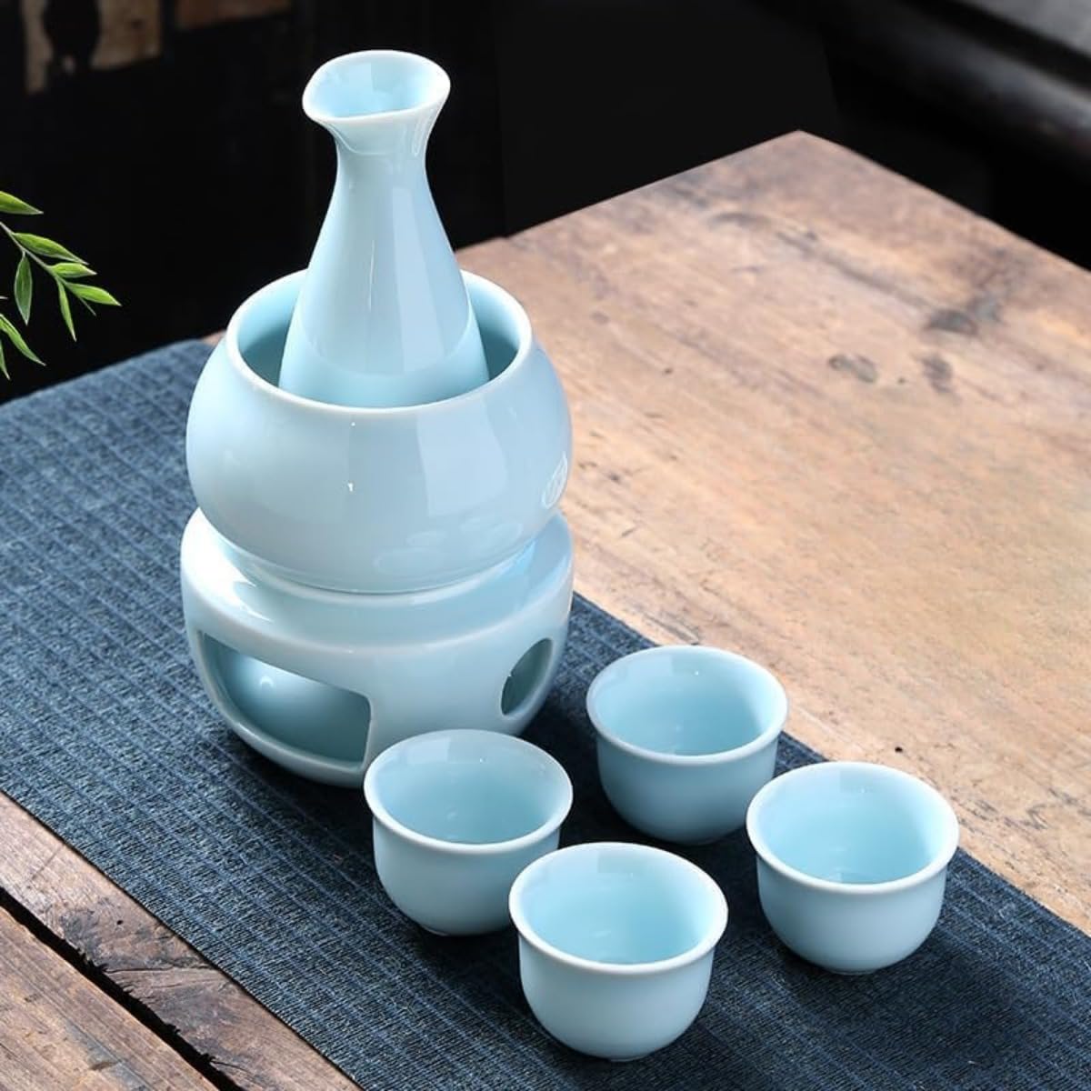 日本酒セット ワイン 伝統的な日本酒セット 日本禅スタイル セラミック 冷/燗/燗酒セット 焼酎セット ..