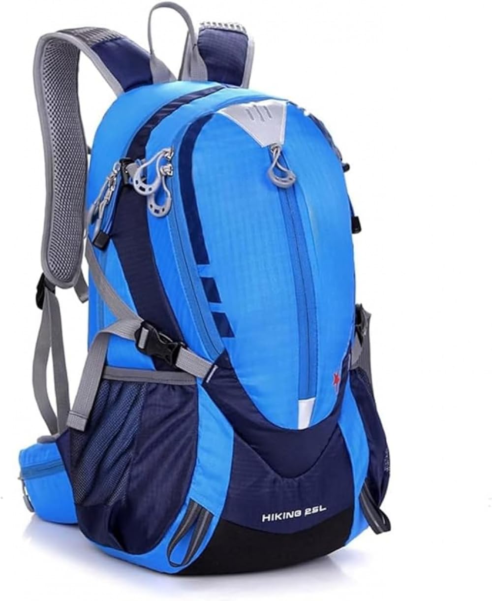 楽天レボショップ[] バックパック トラベルバッグ 5 色 アウトドア 登山バッグ ナイロン 大容量 防水 軽量 通気性 多機能 反射テープ 日常使用用 ハイキング 海外旅行 キャンプ アウトドア ユニセックス パスバックパック