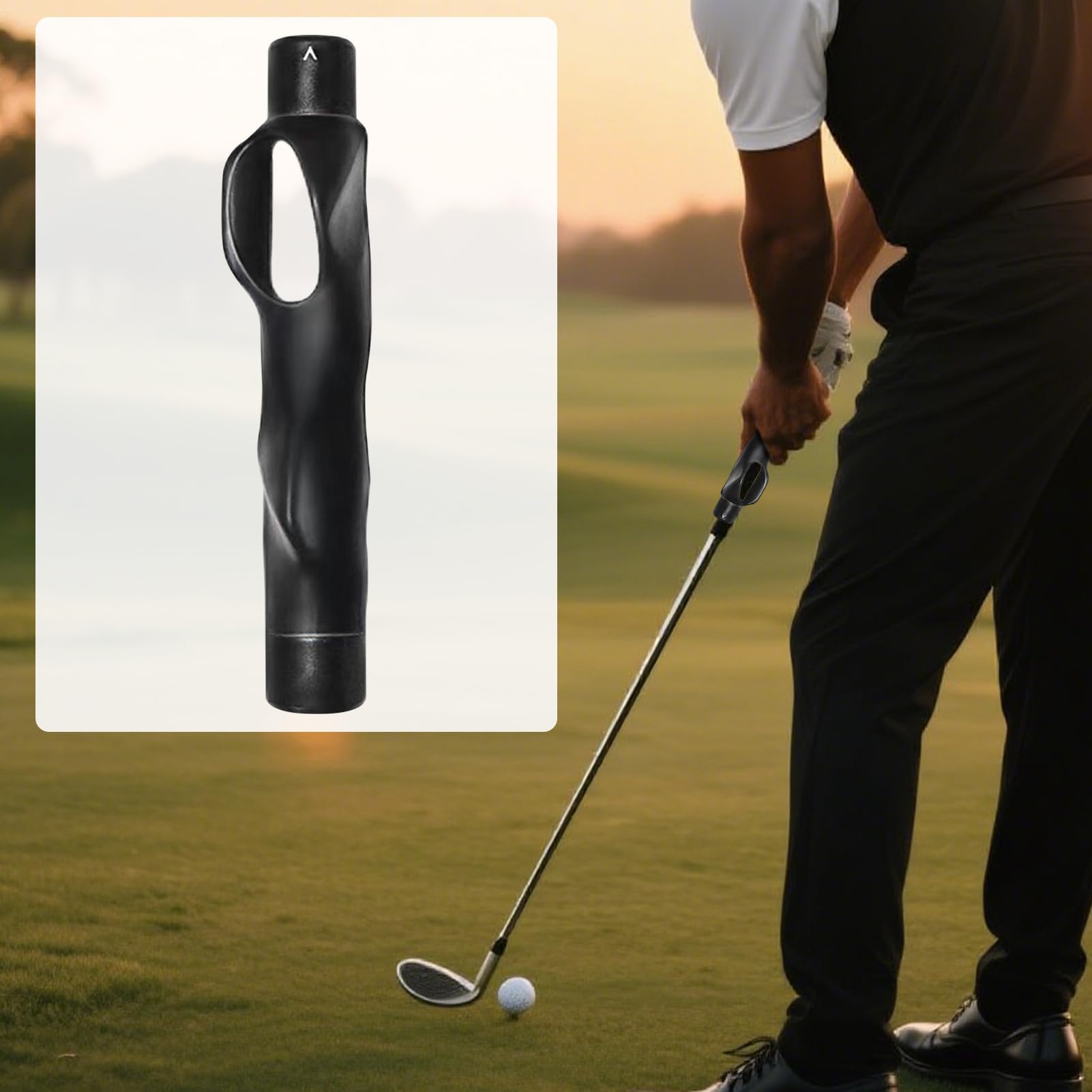 ゴルフグリップ補助具 | ゴルフグリップ練習補助具 - スポーツ器具 携帯型練習用アイテム 屋内 自宅 庭..