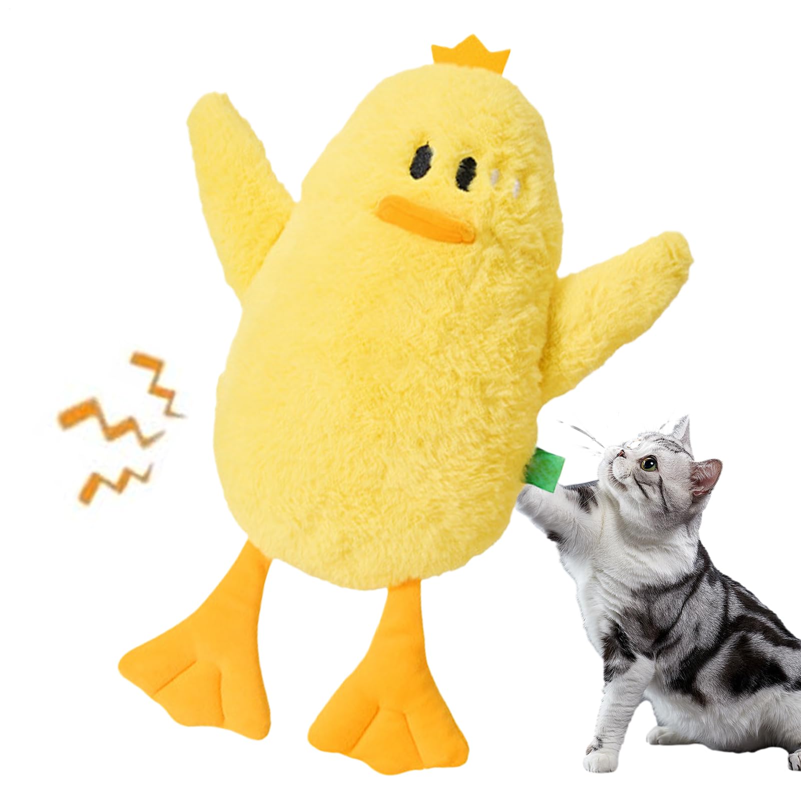 猫用ぬいぐるみ | 子猫用かじるぬいぐるみ カサカサ音のおもちゃ,噛みつき防止 歯がため用 ベランダ 庭..