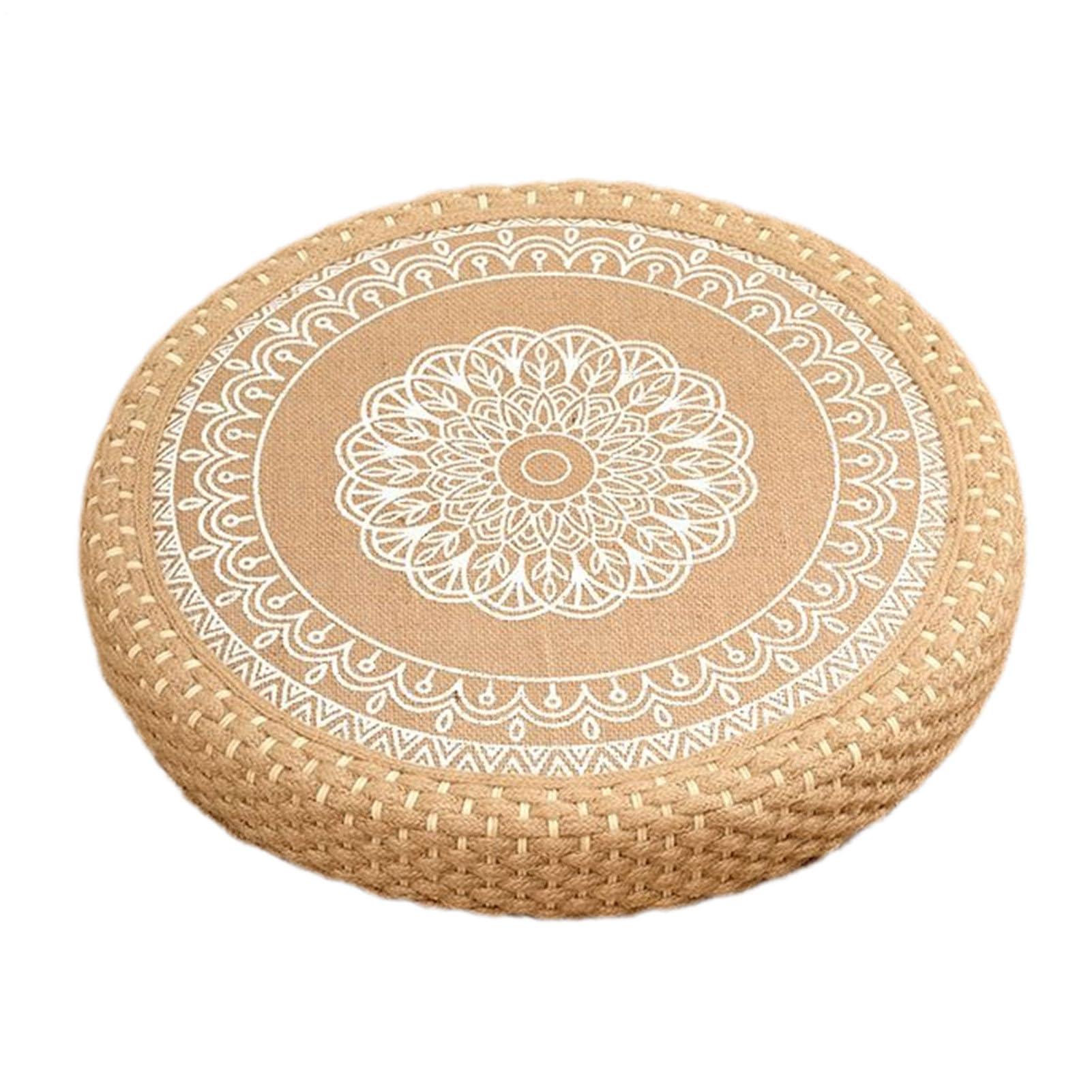 フロアシートクッション - ヨガ用座布団 | 手織りの瞑想用マット タタミ用座布団