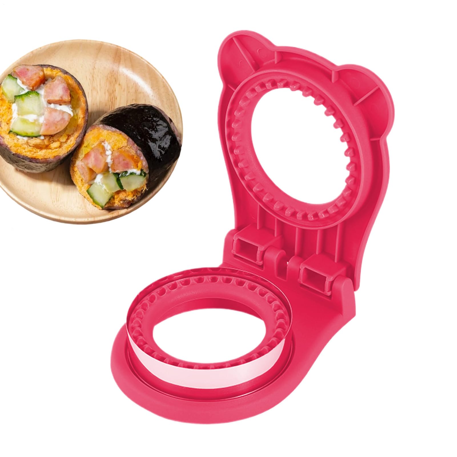 クラストなしサンドイッチカッター | ステンレス製朝食スナックメーカー | 多用途手持式サンドイッチカ..