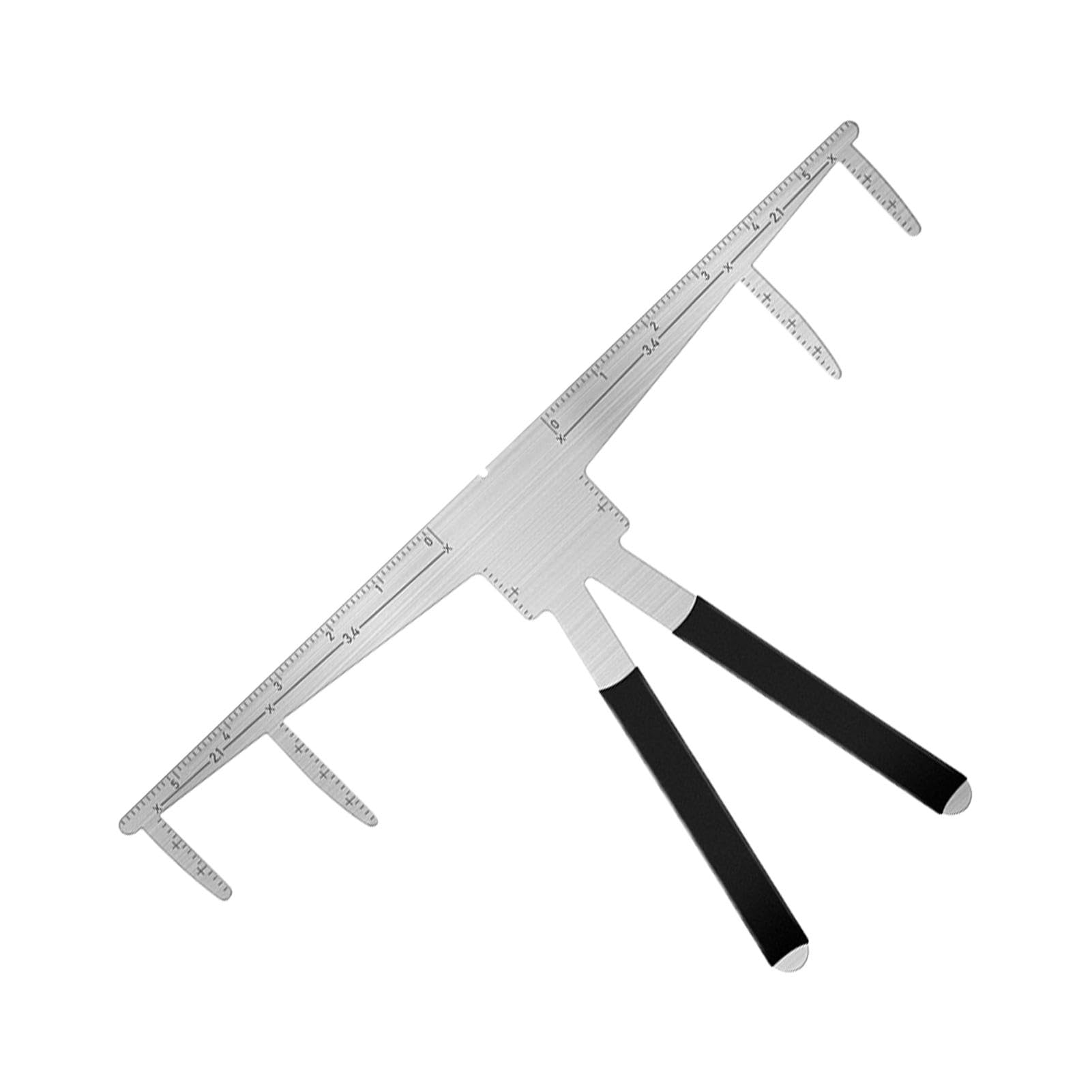 眉毛定型尺,眉毛测量工具,3点眉尺眉工具眉毛修眉工具 | 金属眉毛引导模板眉毛测量工具