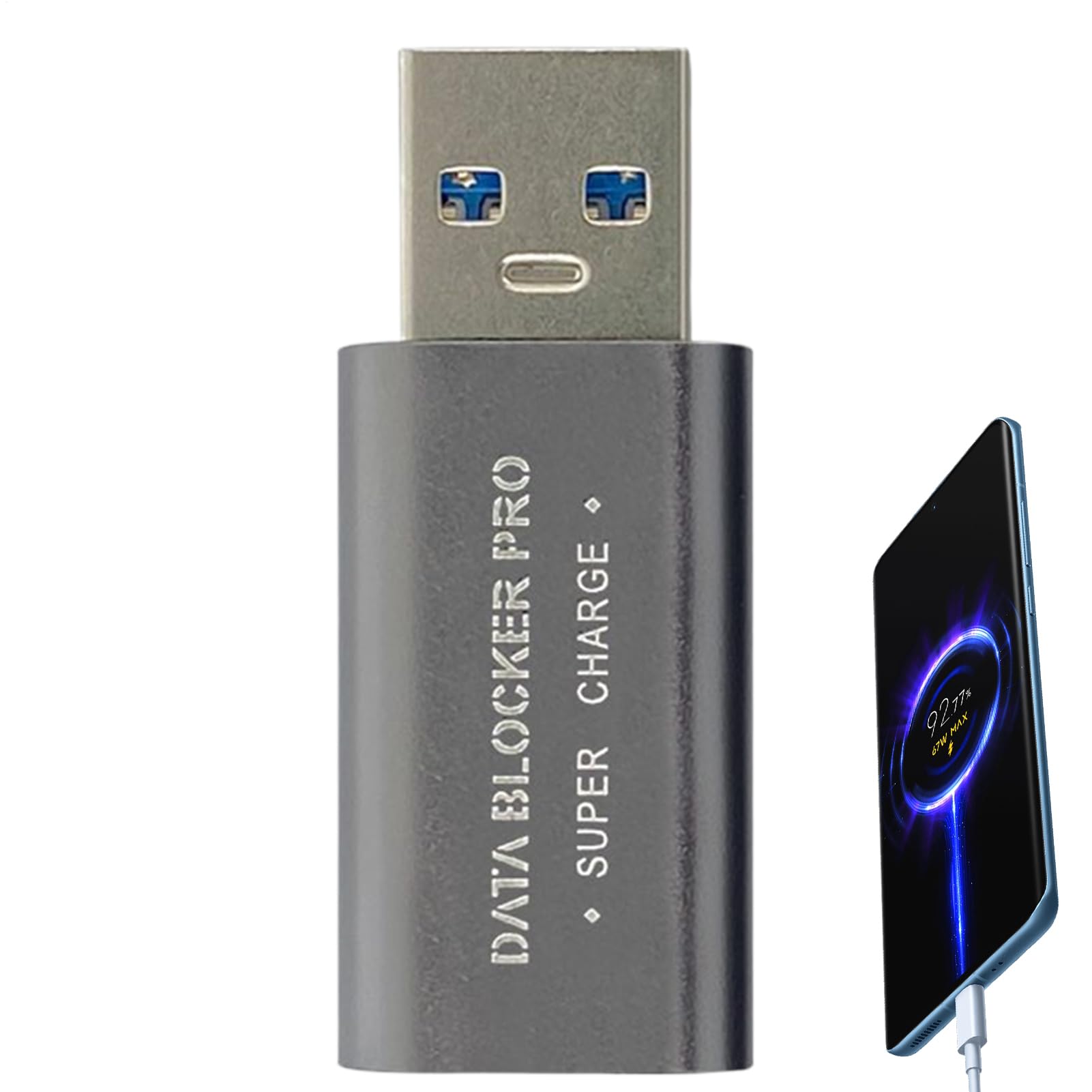 データブロッカー USB-C | 高速充電 USB データカッター - 高速充電アダプター 安全保護 デバイス 公衆..