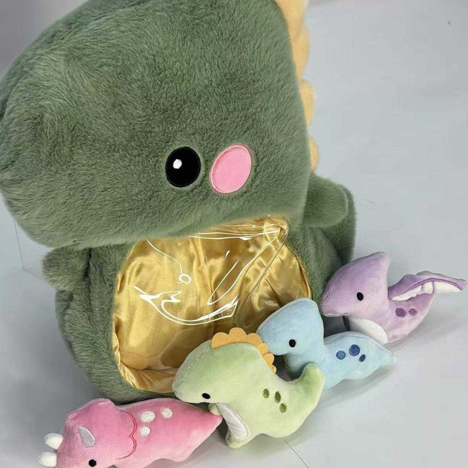 恐竜ぬいぐるみ | 柔らかい カートゥーン プラッシュ 眠り用クッション - ソフト 装飾用 抱き人形 大人..