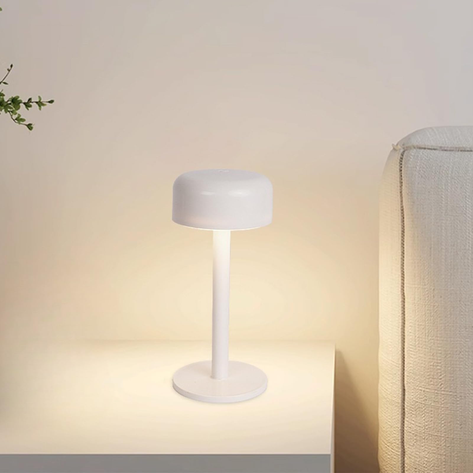 マッシュルームランプ - デスク用マッシュルームランプ,調光タッチコントロール充電式アンビエントライ..