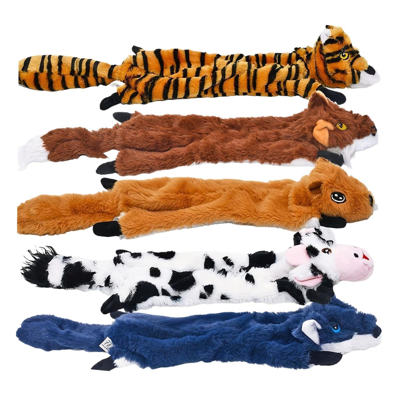 ぬいぐるみ犬のおもちゃ,5個セットペット用おもちゃ | 高齢ペットや子犬のトレーニング用ご褒美トイ