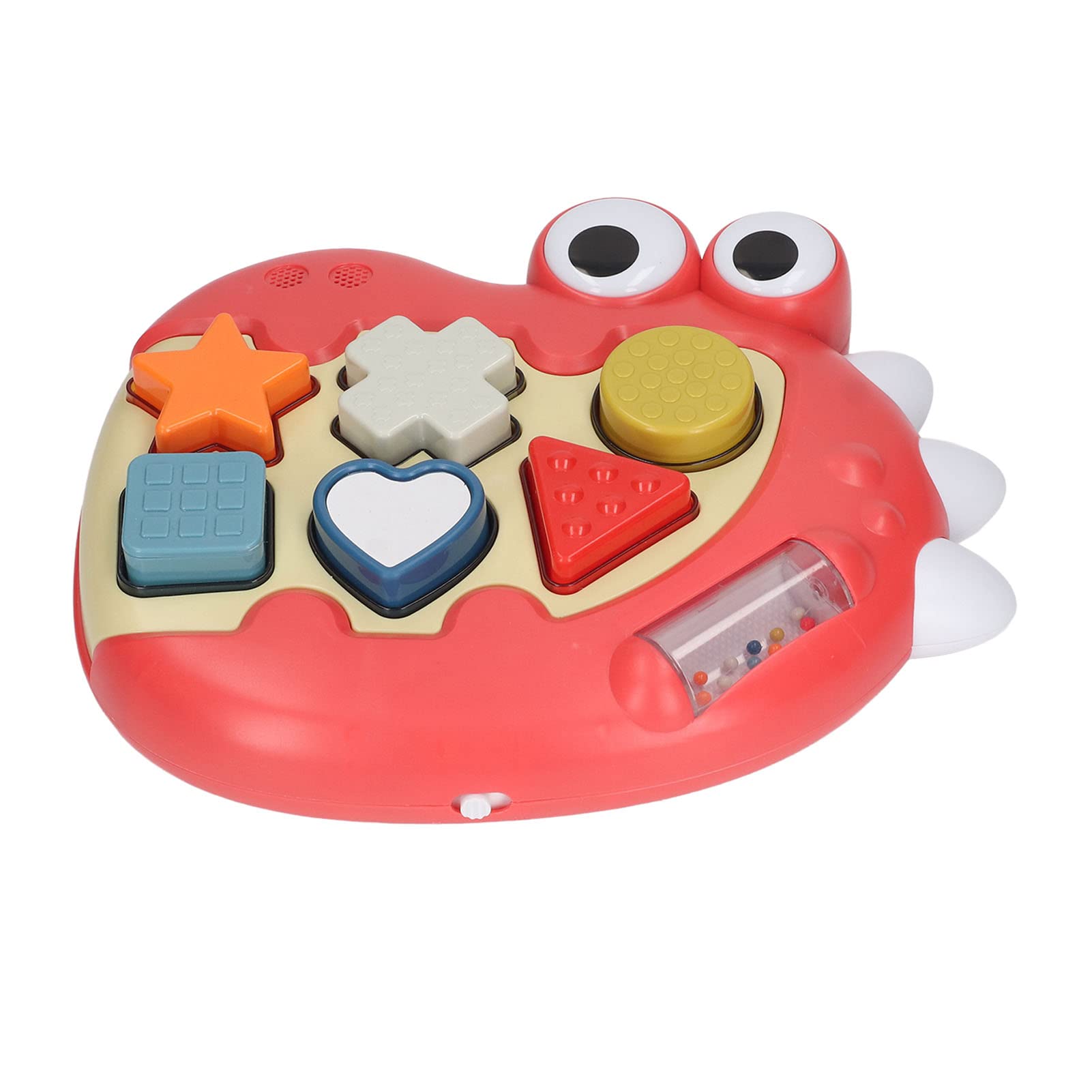 シェイプ ソーター おもちゃ、ライト サウンド シェイプ ソーター インサート ゲーム セーフ ゲーム モード (赤)