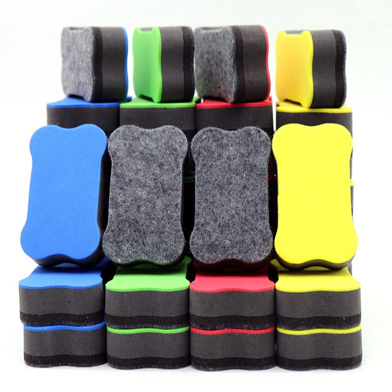 磁気ホワイトボード フェルトイレーザー 消しゴム ミニ黒板クリーナー マグネット付き 黒板消し 子供 ..