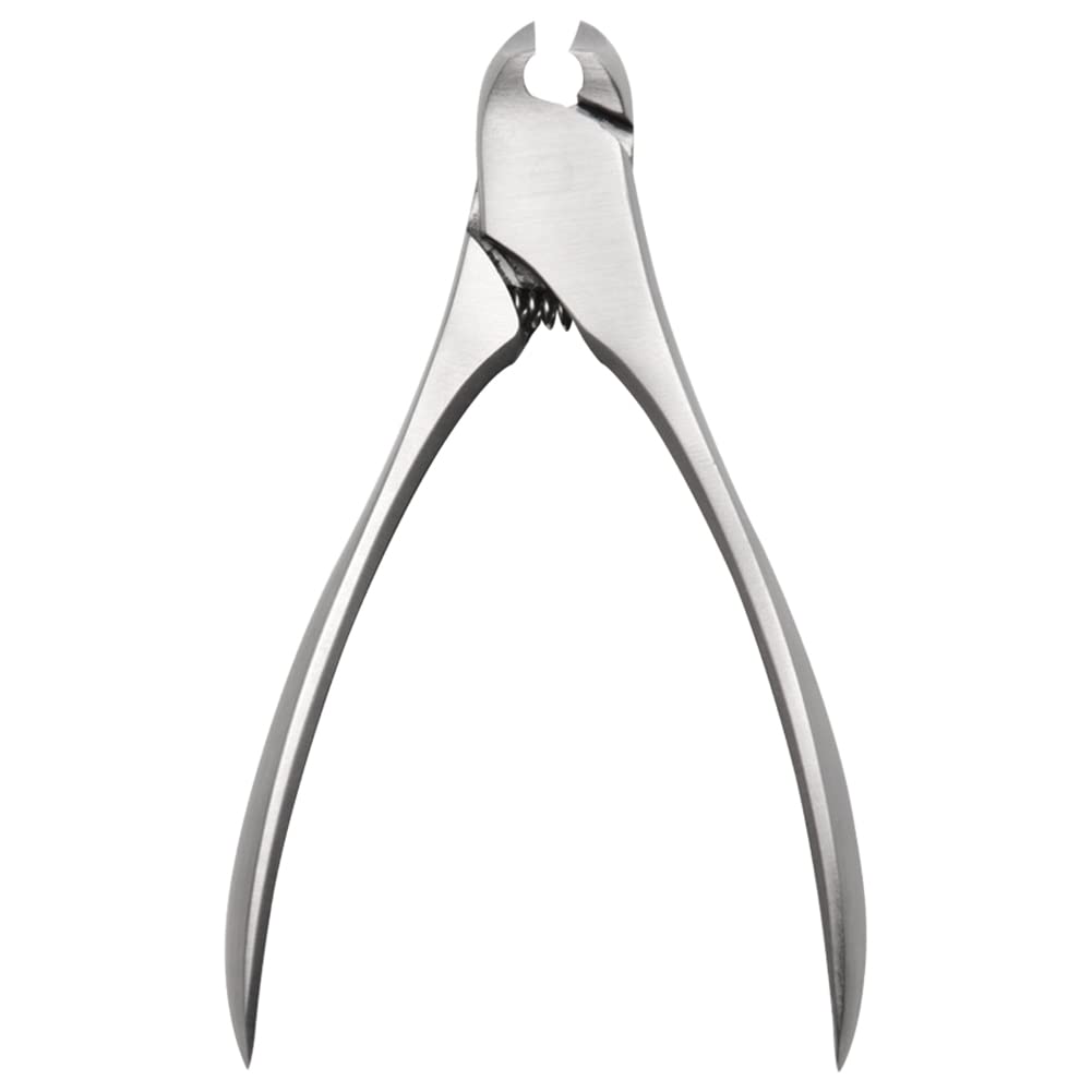 爪切り ニッパー式 足用 つめきり ステンレス鋼 滑り止め プレミアム 超大型足爪切り 厚い爪 変形爪 硬い爪 巻き爪 最適 通常処理しにくい爪にも対応 且つ爪くずが飛散しにくい爪切り プロ用 手足両用 男女兼用 (Black)