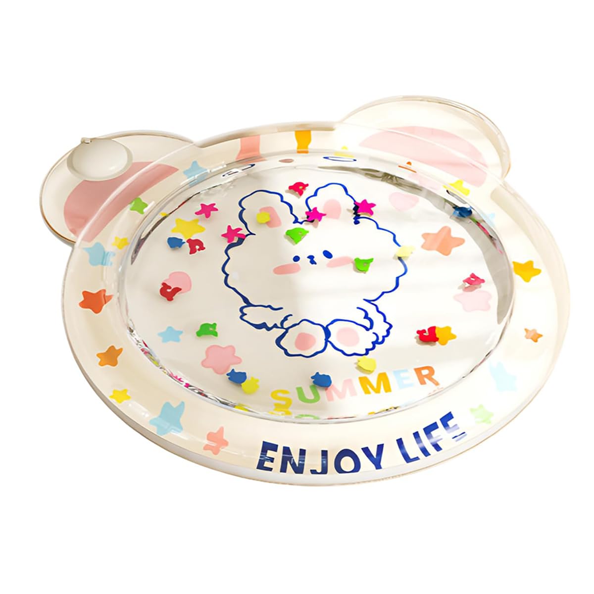 ウォーターマット 冷感ひんやり 安全で環境に優しい PVCを厚くする 耐摩擦 水遊び ベビーマット うつ伏せ練習 ウォーター ベビー 熱中症予防グッズ かわいい 知育 筋肉鍛錬 発育促進 ベビー 赤ちゃん 夏遊び (赤いクラゲ)