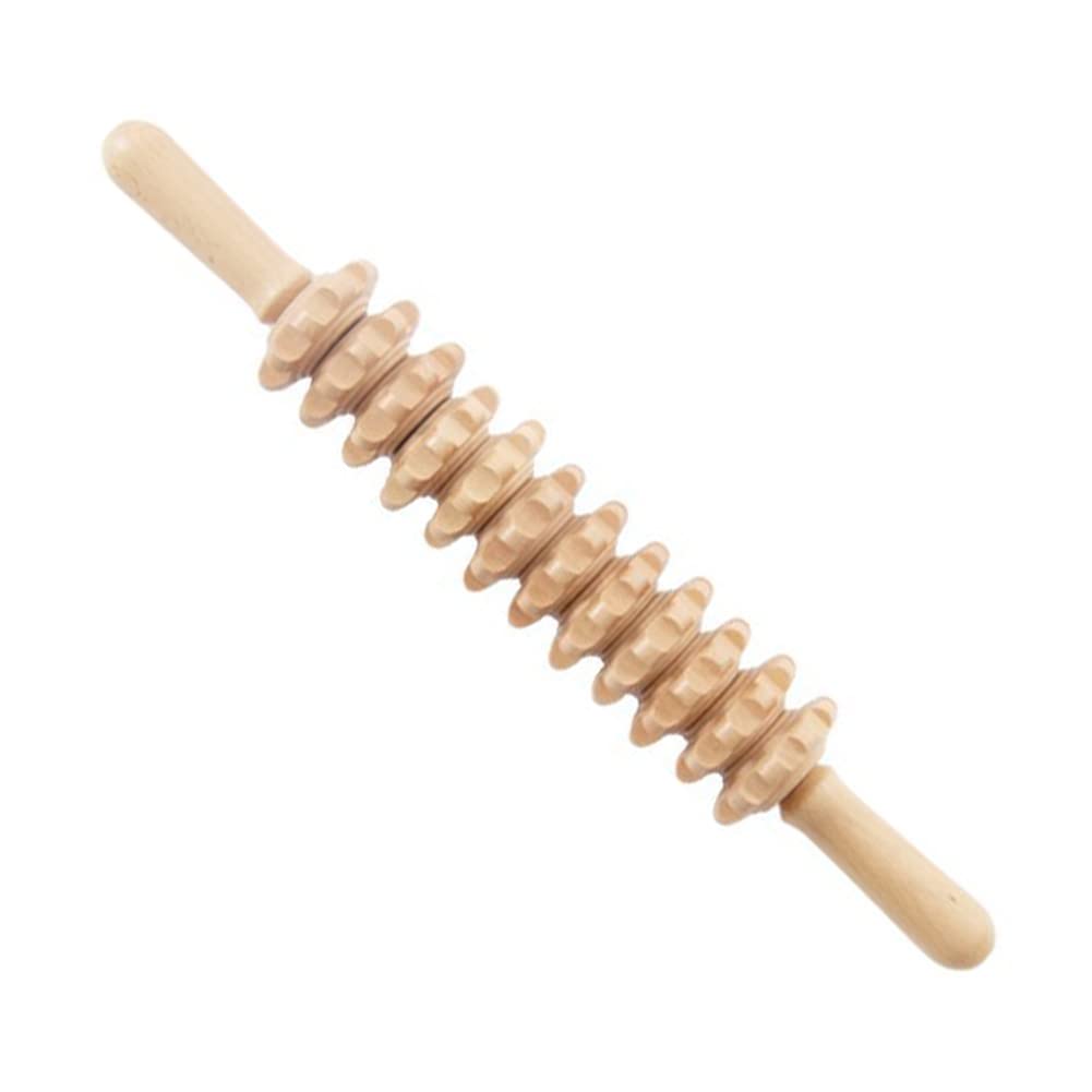 セルライトローラー 木製マッサージローラー マッサージローラー 筋膜ローラー 筋肉ほぐし 痛みを和ら..