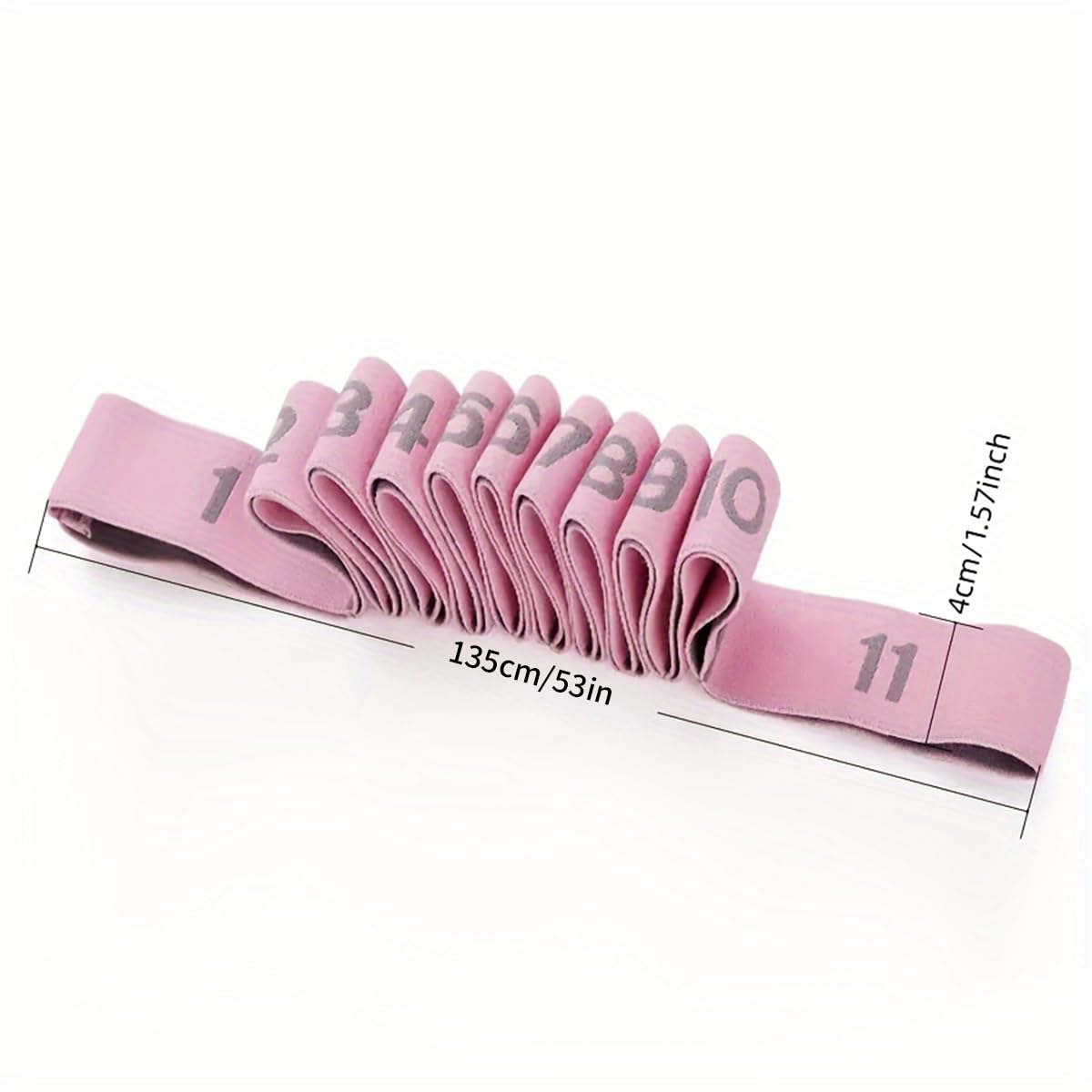 ストレッチバンド フィットネスバンド レッグストレッチャー 高弾性 11段階の強度 男女共通 バレエ/ヨ..