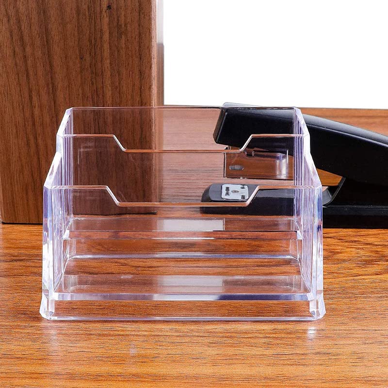 名刺スタンド アクリル 2段 卓上名