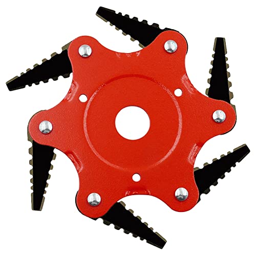 草刈り機 替え刃 草刈機用チップソー 6葉 ウィードクリーニング交換ツール 庭 草ストリングトリマー用 ..