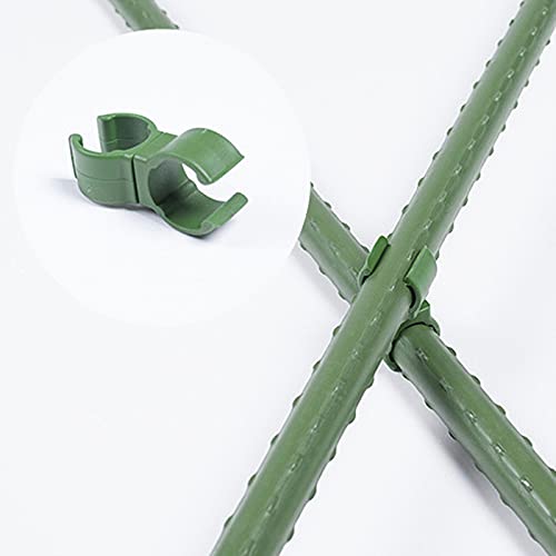園芸 支柱クリップ 植物支柱 ヘゴ支柱 植物杭 50個セット コネクタ ニューガーデンクリップ 調整可能なクライミング籐ステントクリップユニバーサル植物コネクタ杭クリップ ガーデン用支柱クリップ (20mm)
