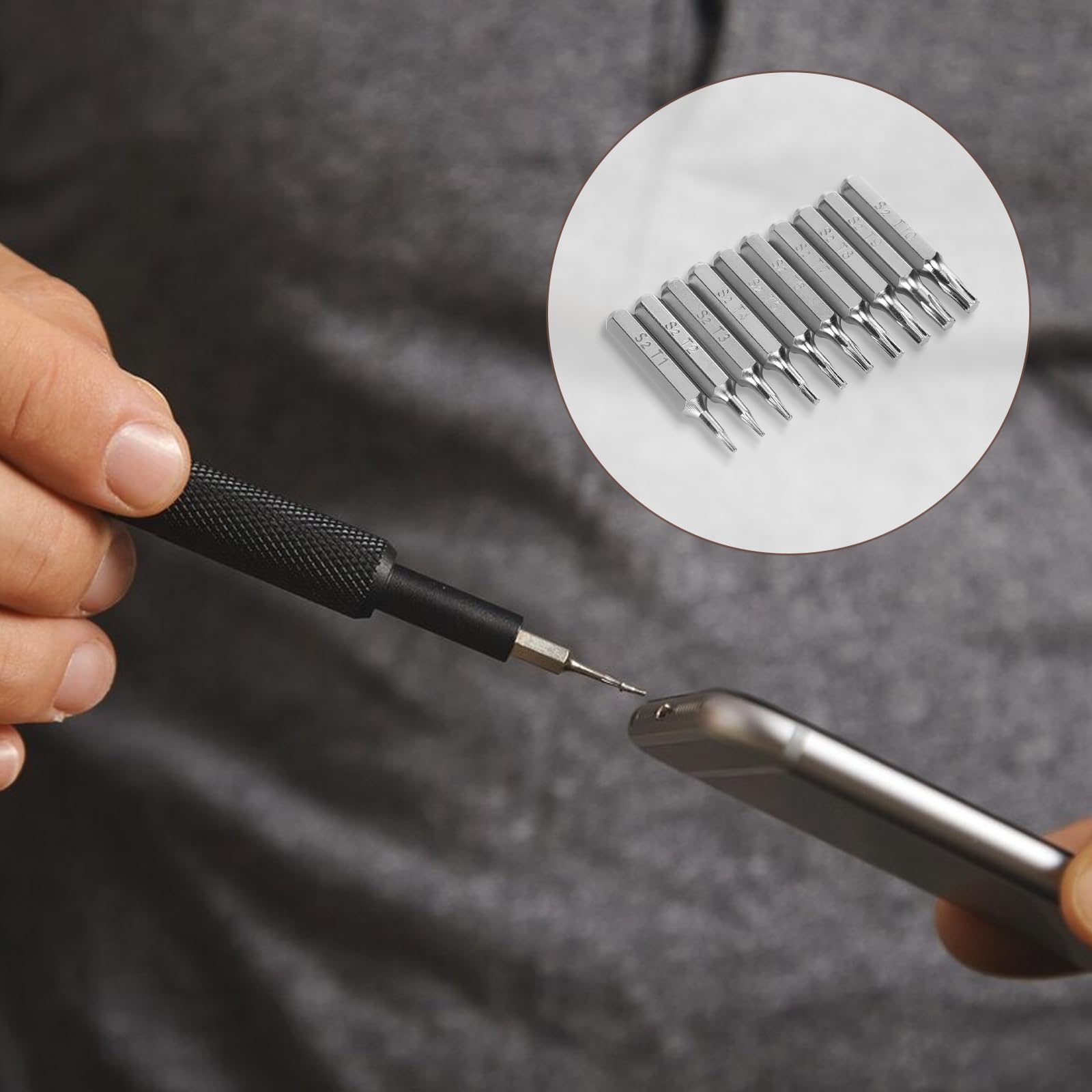 精密ドライバービット(プラムタイプ) 個 長さ mm トルクス ミニチュア フィリップス ドリルビットセッ..