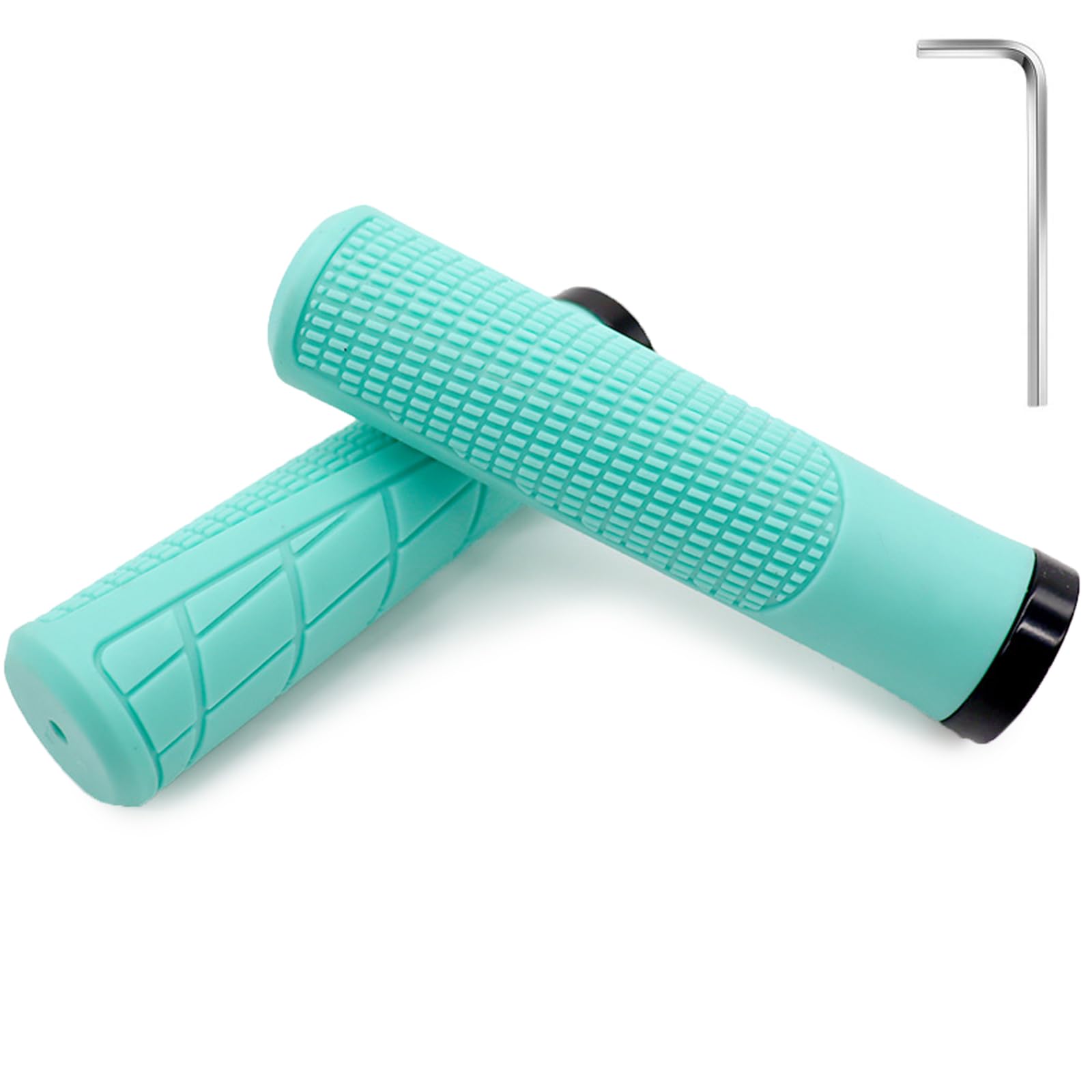 自転車ハンドルバーグリップ、自転車ハンドルバーのシングルロック、快適な滑り止め、山、ビーチクルー..