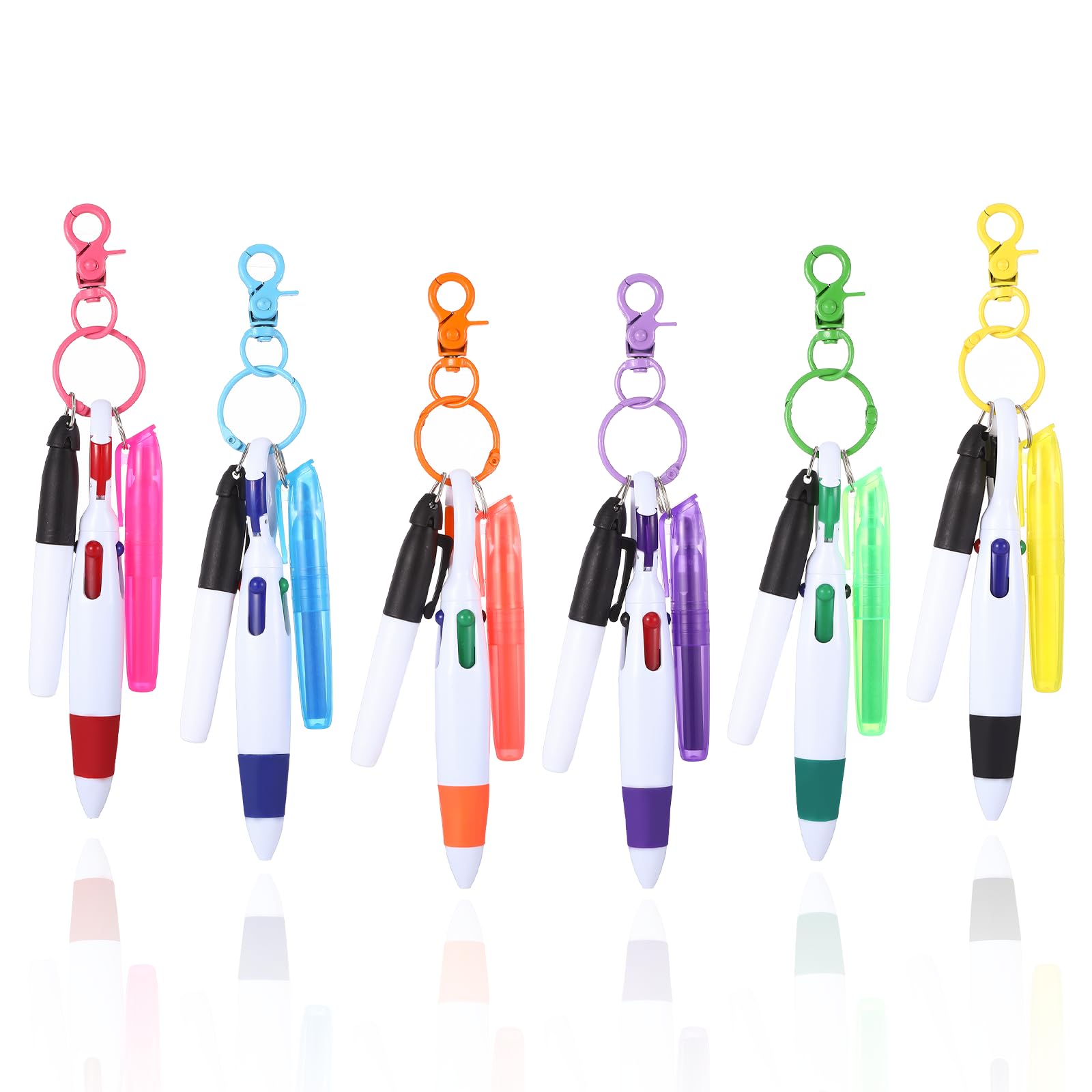 ナースペンセット、バッジリールペン。蛍光ペン 本、油性マーカーペン 本、格納式ボールペン 本、授乳..