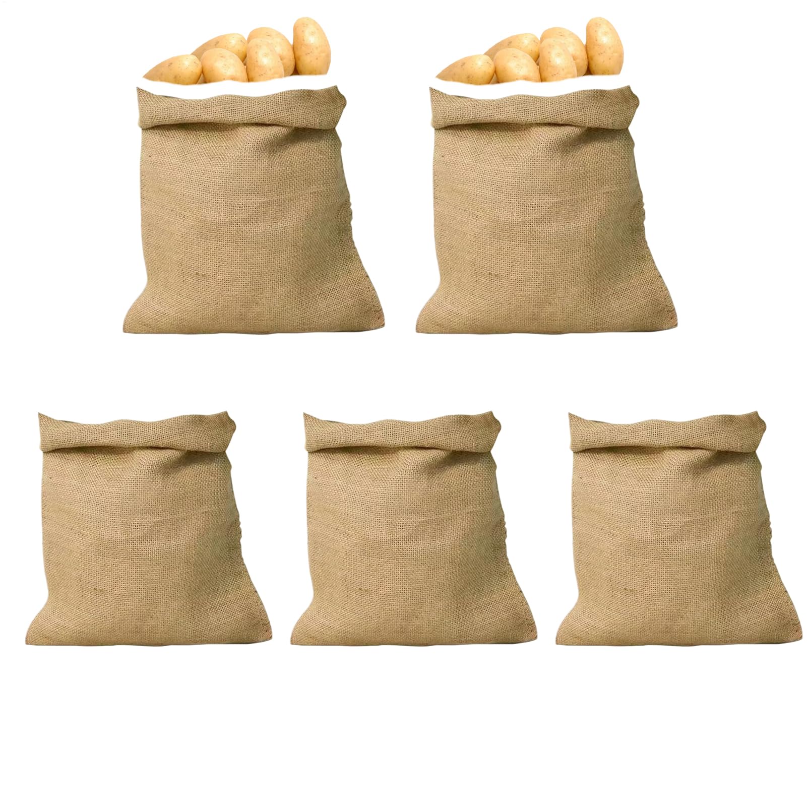 ジャガイモ保存袋 | 麻素材ポテトバッグ 枚セット - cm× cm 通気性ジュート袋 豆 コーヒー 砂 食品保存..