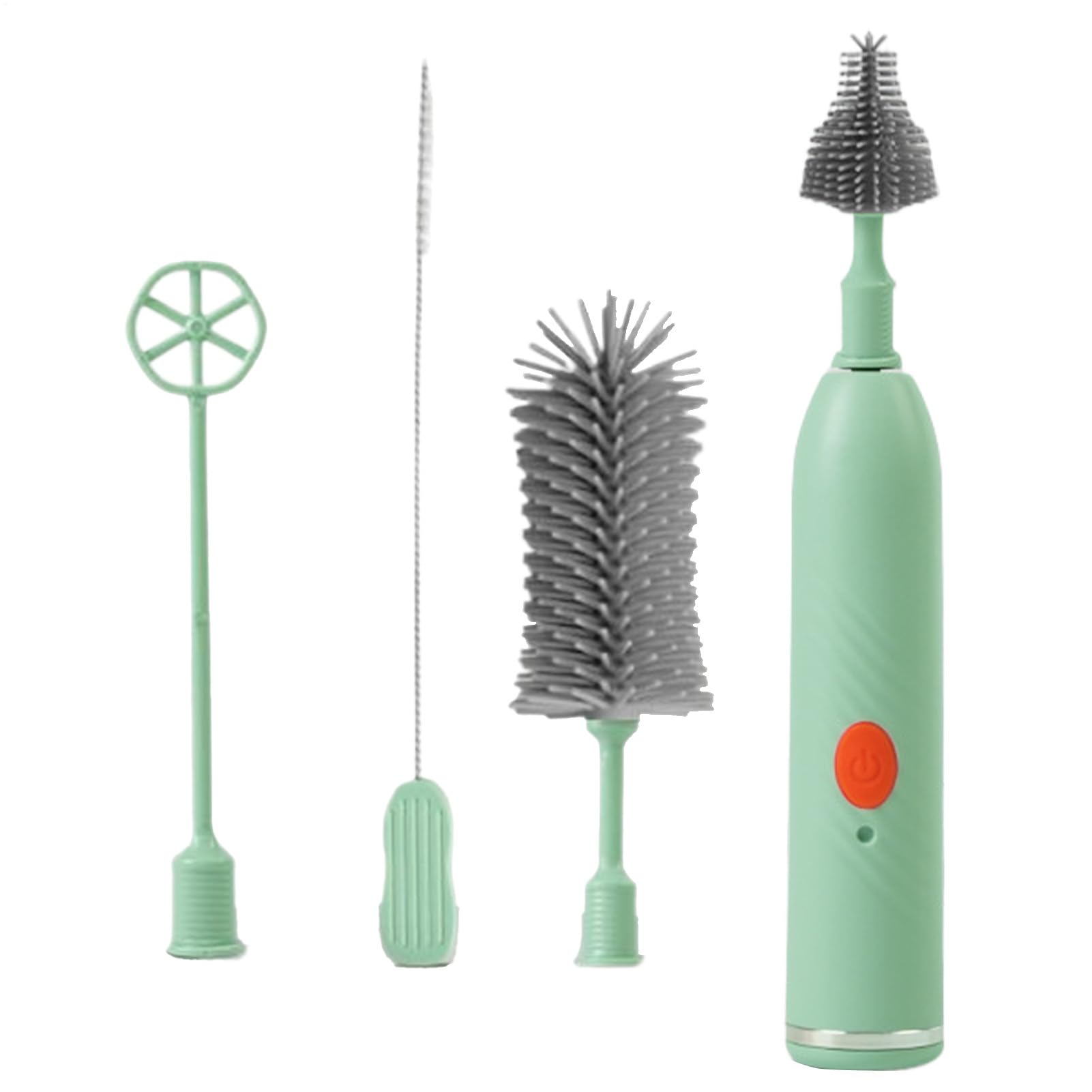 電気ボトルブラシ - 掃除用の電動哺乳瓶ブラシ|哺乳瓶の乳首 |乳首とストロー 、ポンプ部品用の防水充..