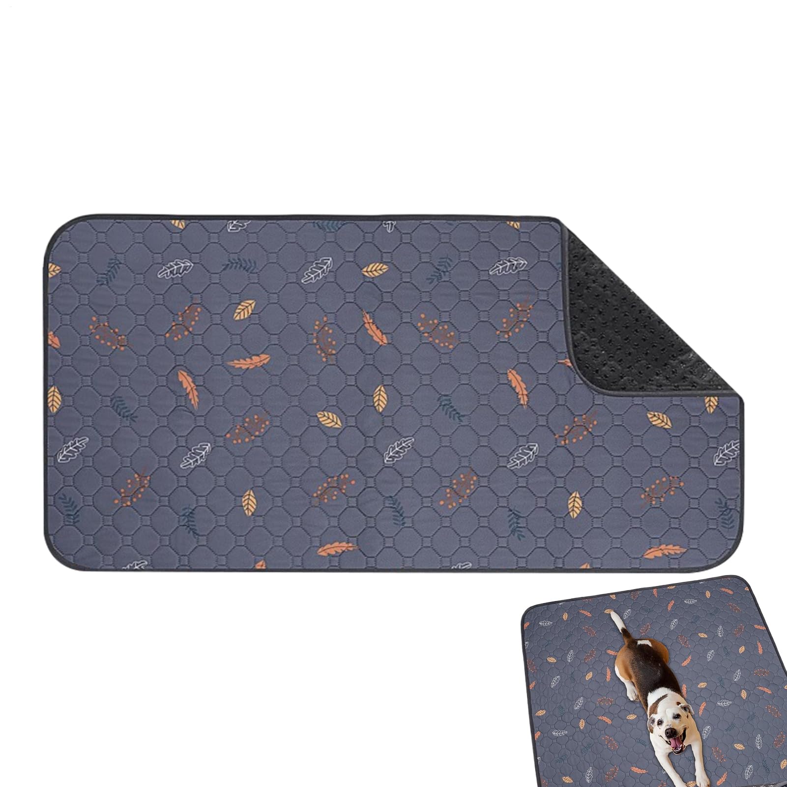 子犬トレーニングパッド - ポリエステルドッグトイレトレーニングパッド|ケージライナー洗える、ペットトイレットマット、小動物ケージライナー、超吸収性洗えるおしっこマット、小動物用の防水ハムスターの寝具