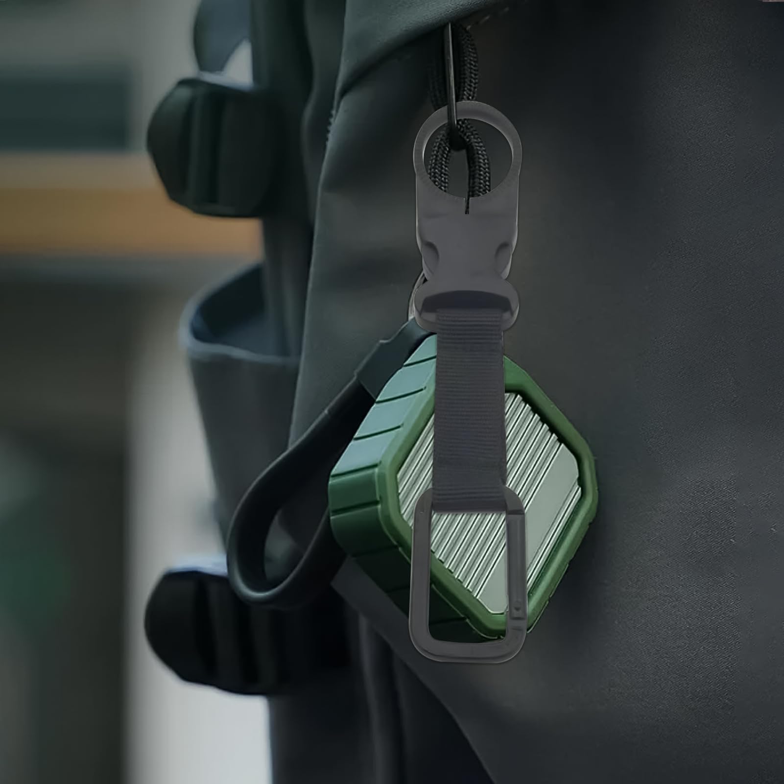 ウォーターボトルベルトクリップ - 個セット 携帯用 | カラビナ付き 着脱可能 高耐久 ランニング ハイキング 釣り スポーツ アウトドア フィットネス 旅行 登山用