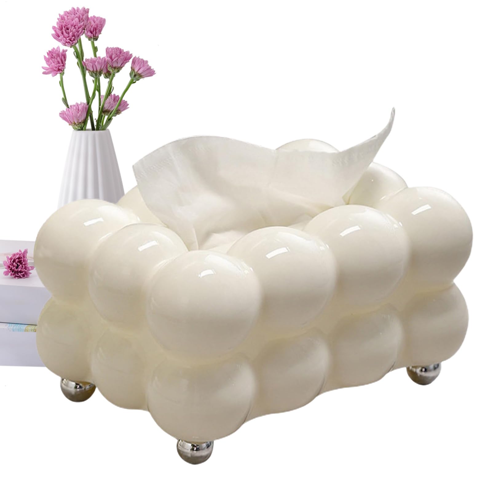 ティッシュボックス-PPペーパーナプキンホルダー|フェイシャルティッシュペーパーディスペンサー、装飾..