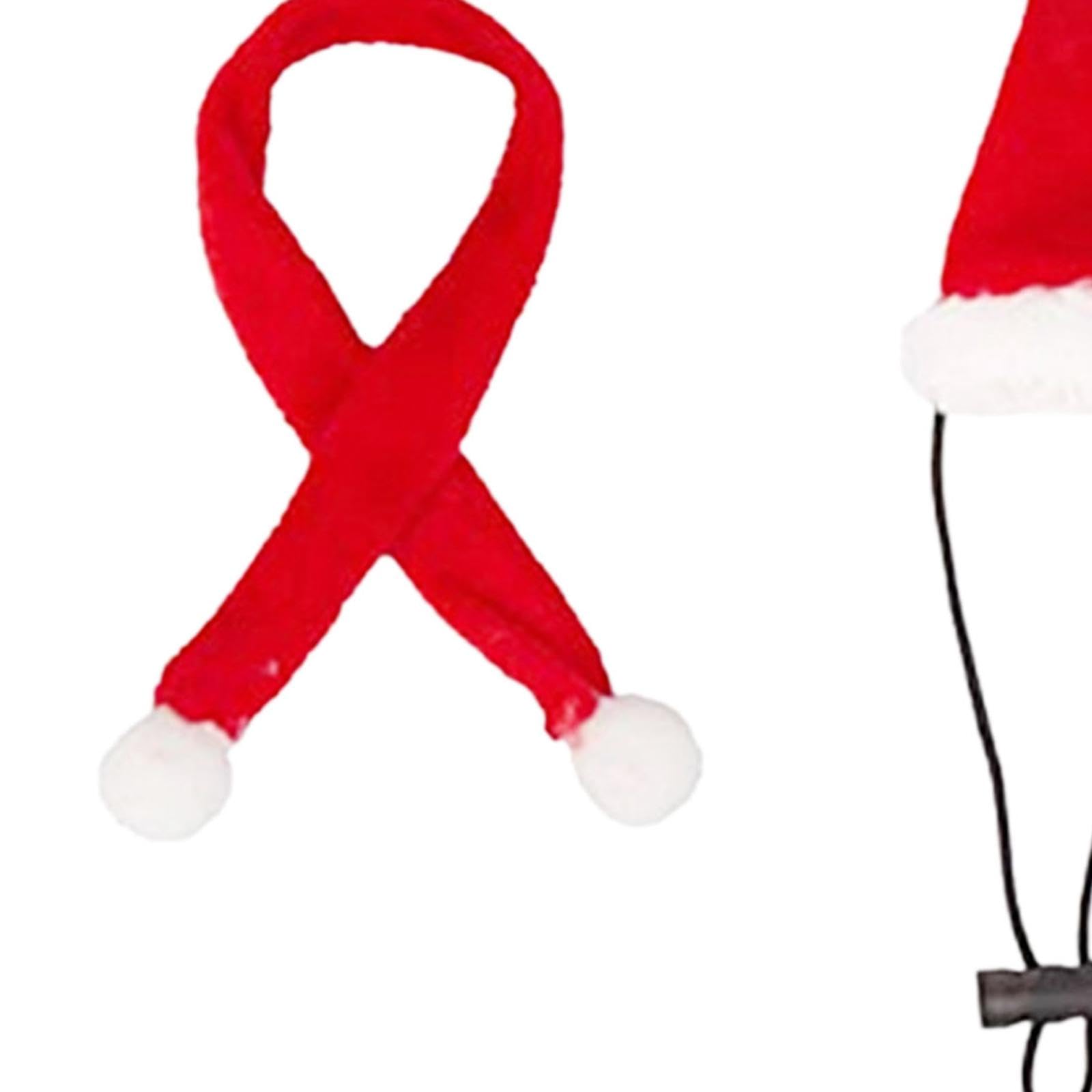 [] 爬虫類用サンタ帽子 スカーフセット 爬虫類 コスチューム 衣装 2個入り ポリエステル製 クリスマスパーティー用