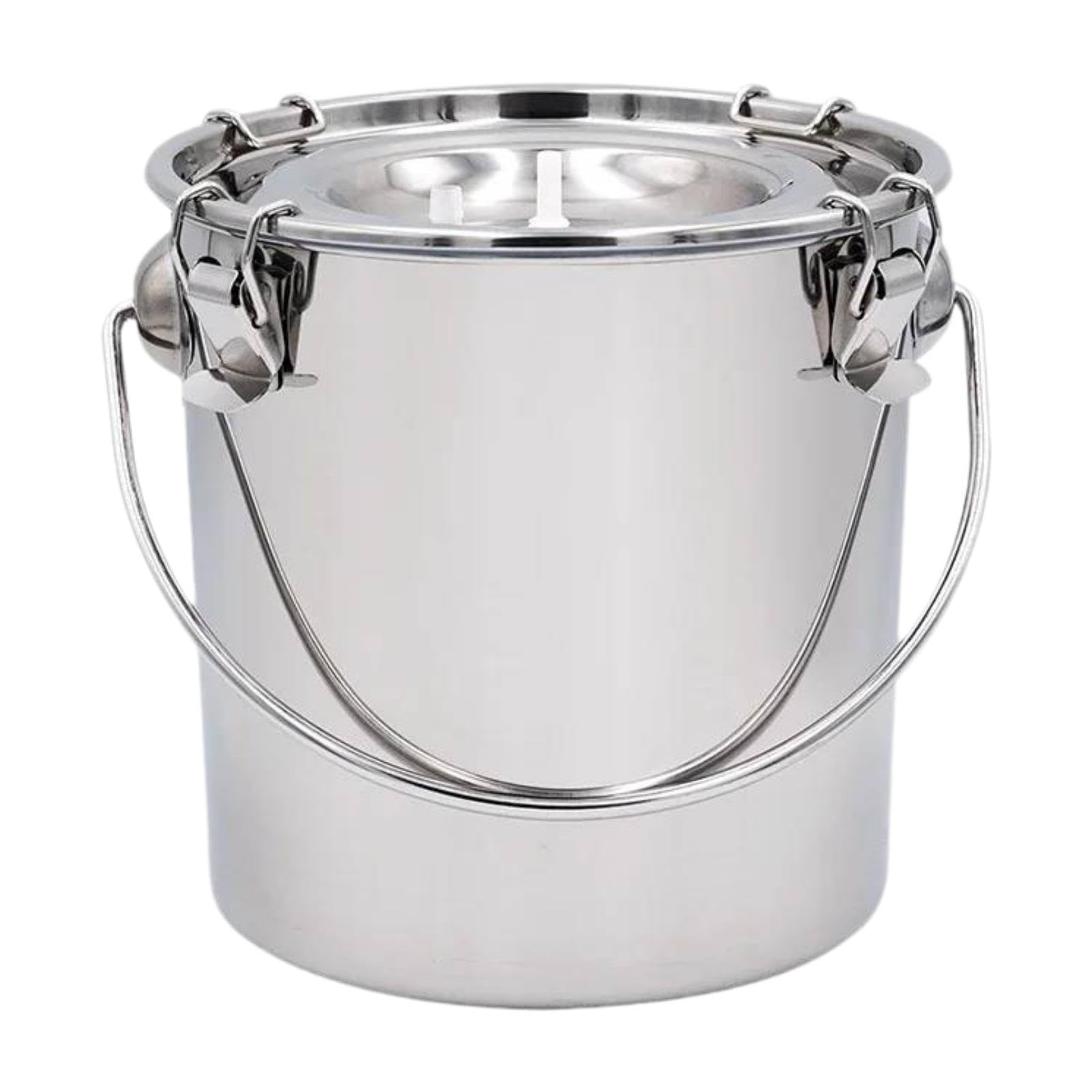 ステンレス製搾乳バケツ 5L 単品 羊用 牛乳収集容器 for 搾乳機 との互換性あり (5L)