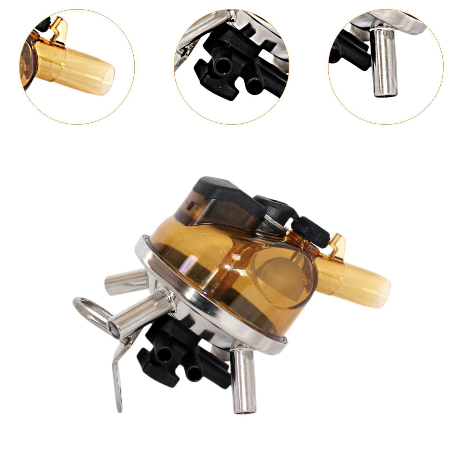 牛乳コレクター 300ml 軽量 小型 PC PP素材 搾乳機部品 for 搾乳機 との互換性あり (バルブ付き)