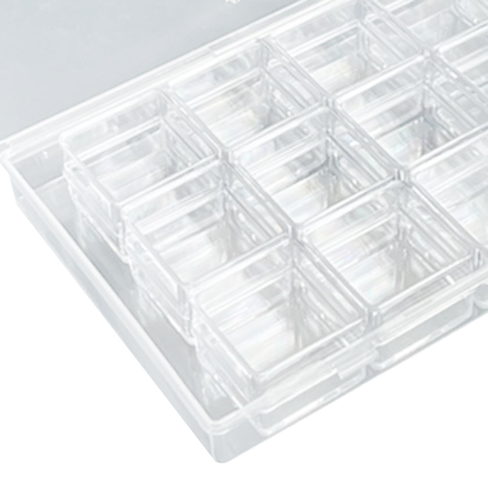 収納コンテナ オーガナイザーボックス 大容量 透明PP素材 パーティション付き ジュエリー整理 収納ケース(3)