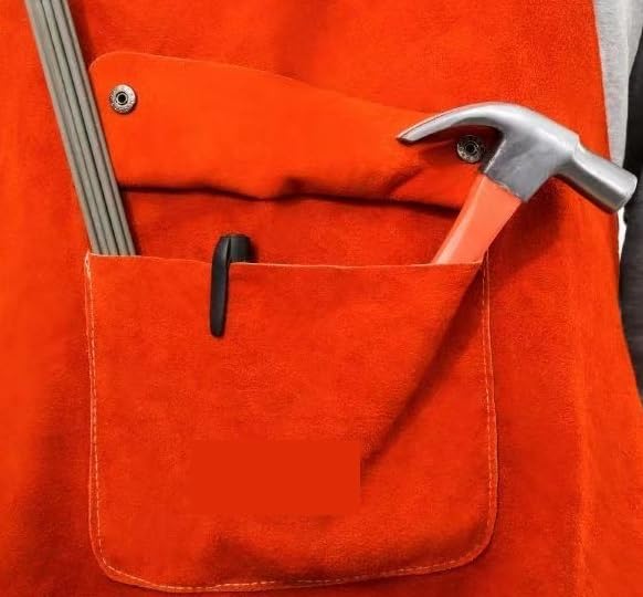 [ ] 溶接エプロン オーバーオール 電気溶接防護服 オールインワン 全牛革溶接防護服 防護具 防炎防炎 ..