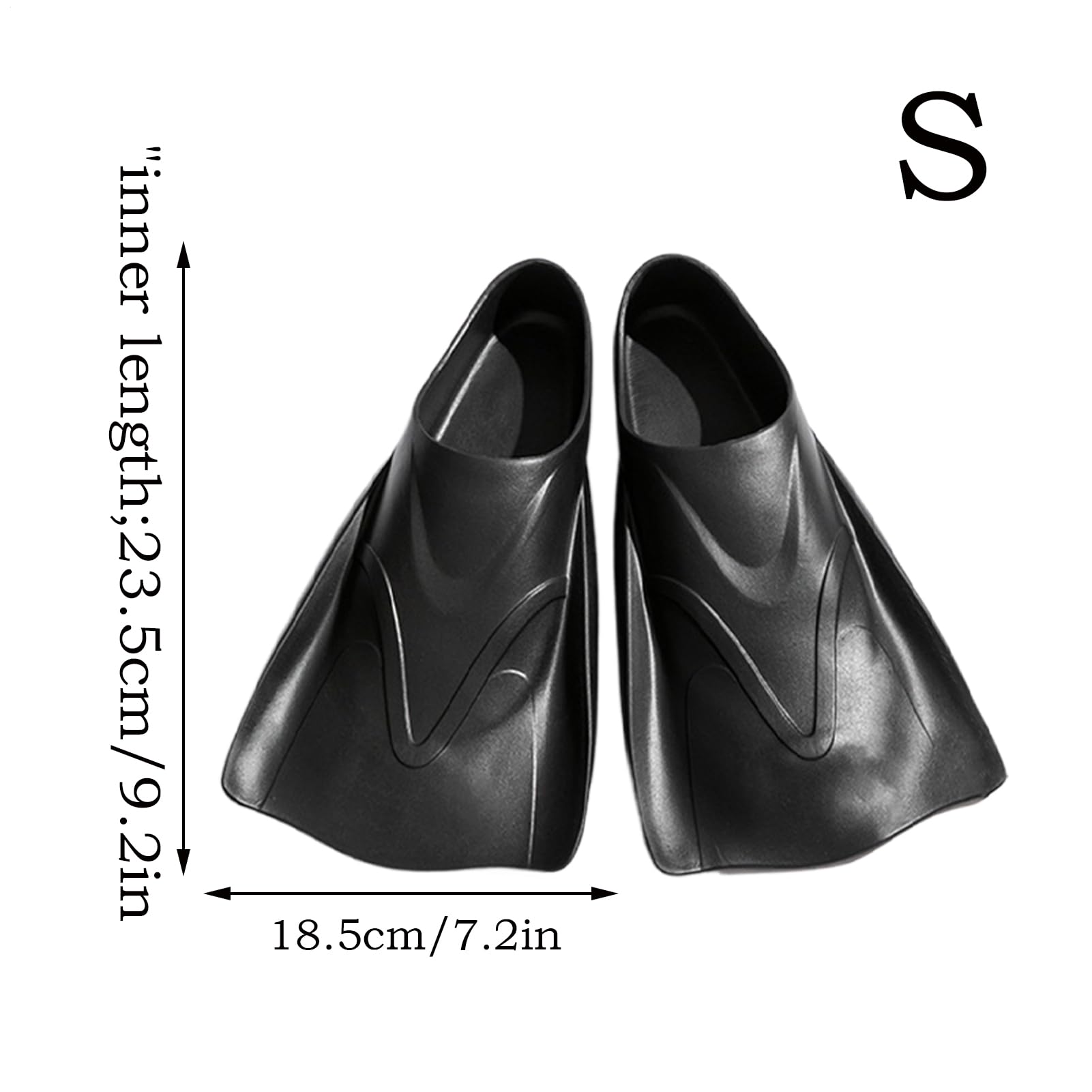 水泳用 足ヒレ | トレーニング フィン,短縮 携帯 トレーニング 滑り止め ダイビングフィン 男性 女性 ..