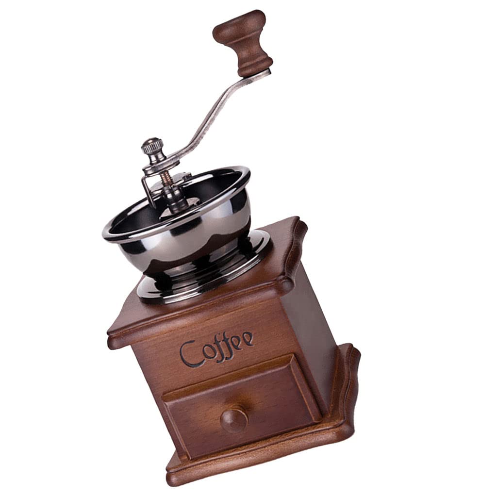 Fityle コーヒーミル 手挽き 粉砕機 手動 簡単 コーヒー豆 木製 古典的