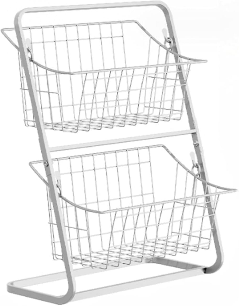 野菜収納トロリー フルーツバスケット、バスケットラック収納、キッチンカウンター、床多層配置ホーム