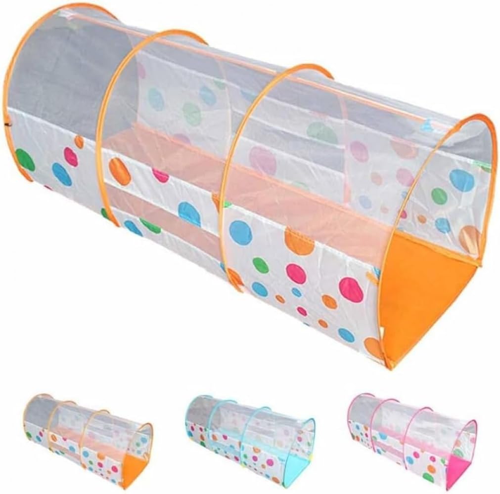 トンネルのおもちゃ 子供のためのドットボールトクロールトンネル、 掘削感覚トレーニング、 1〜6歳の子供に最適
