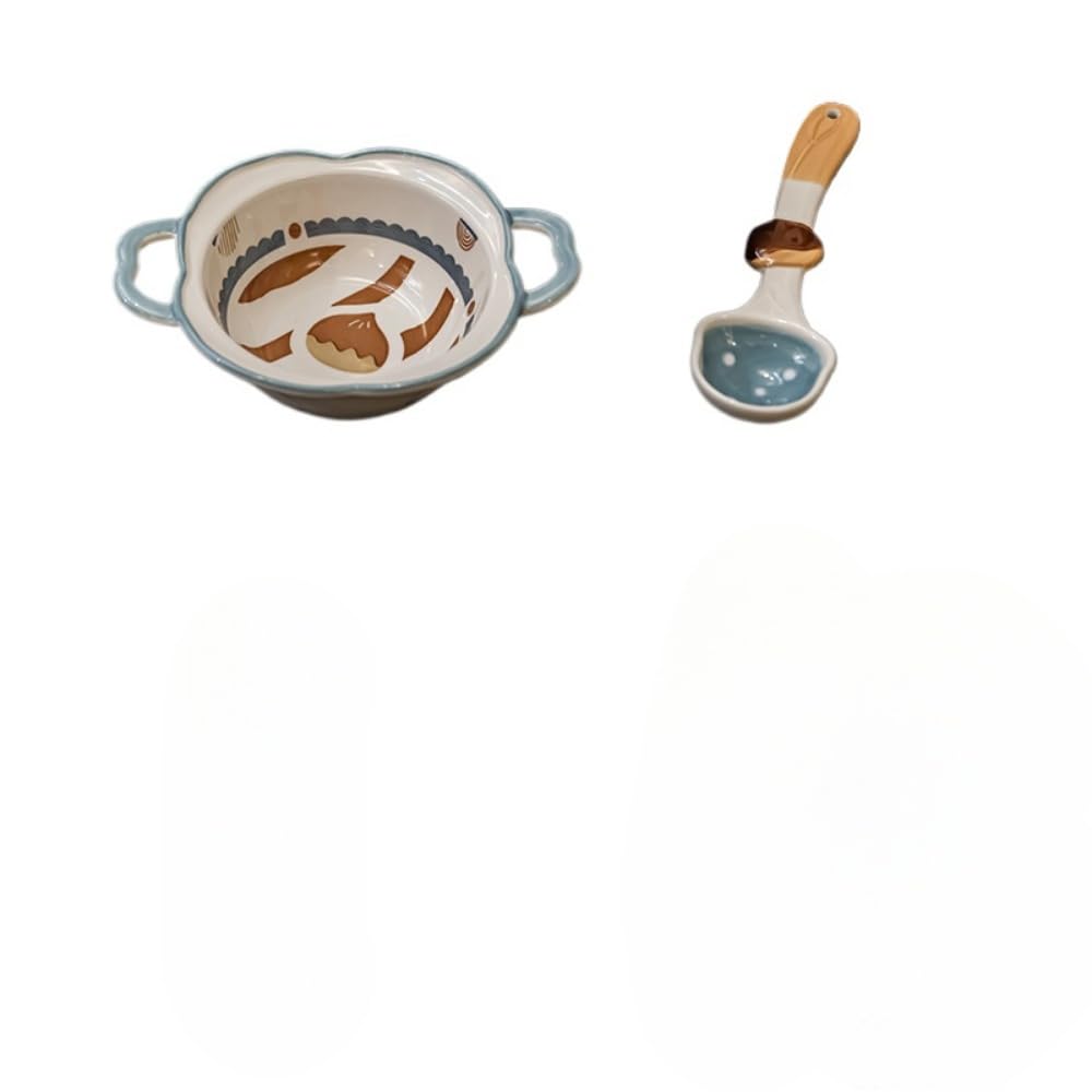 セラミックボウルかわいいご飯ボウル食器アイスクリームデザートデザートデザートボウル (6インチボウル)