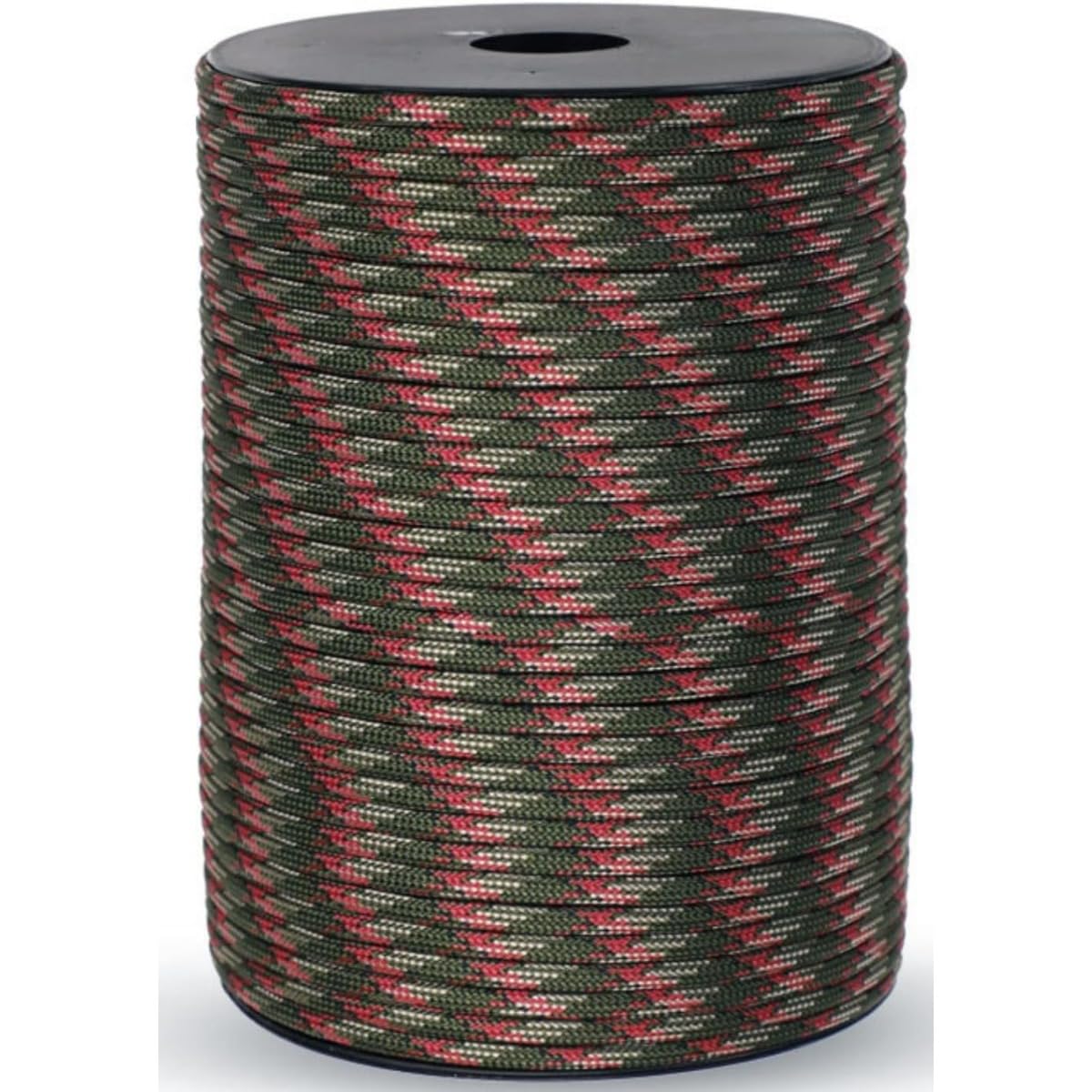 【】 防水性・耐摩耗性あり パラコード テントロープ 4mm 径 100m 長 耐荷重 240kg 9 芯構造 ボビン巻..