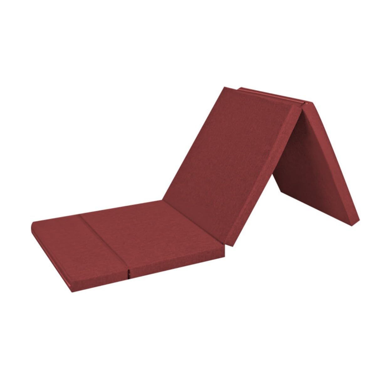 【】抗菌防臭 洗えるカバー オールシーズン 程良い硬さ 通気性あり ベットマット 敷き布団 中材エペパールコットン 側生地綿と麻 サイズ 180x60x5cm 重量約 1.5kg 高反発 シングル 三つ折り 折り畳みマットレスT5